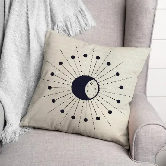 Shining Moon Phase 2 18" x 18" Throw Pillow {3}