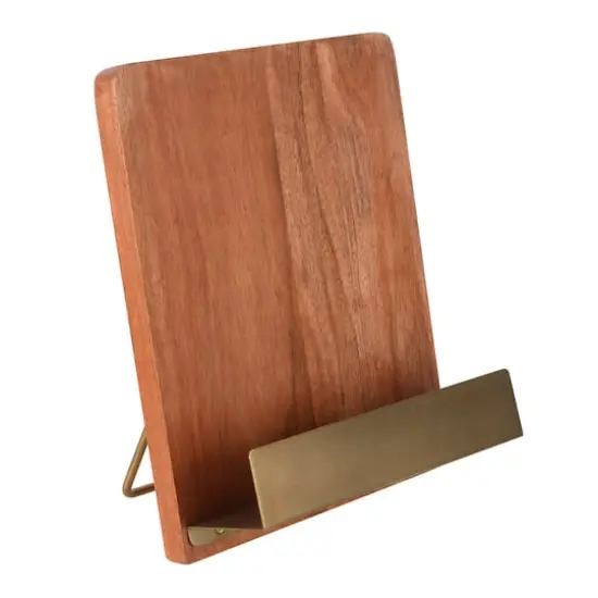 10" Natural & Gold Recipe Card Holder by Ashland&reg; {1}