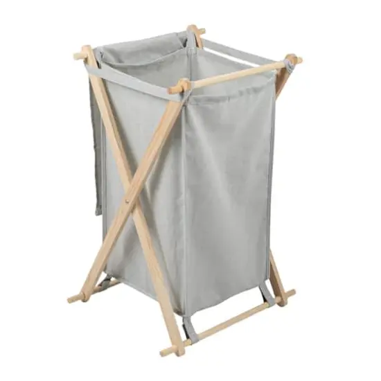 Household Essentials X-Frame Laundry Hamper Gray {5}