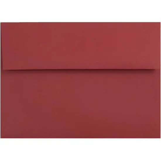 JAM Paper 4.75" x 6.5" Premium Invitation Envelopes, 50ct. Dark Red {1}