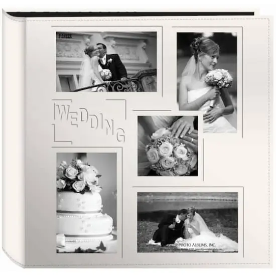 Pioneer&reg; Wedding 5-Up Sewn Embossed Collage Frame Photo Album {1}