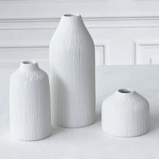 Kate Aspen&reg; White Boho Ceramic Bud Vase Set {9}