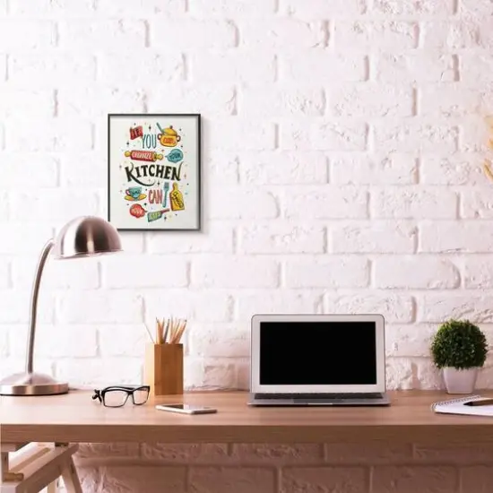 Stupell Industries Organize Your Life Vintage Comic Book Framed Giclee Textured Wall Art {3}