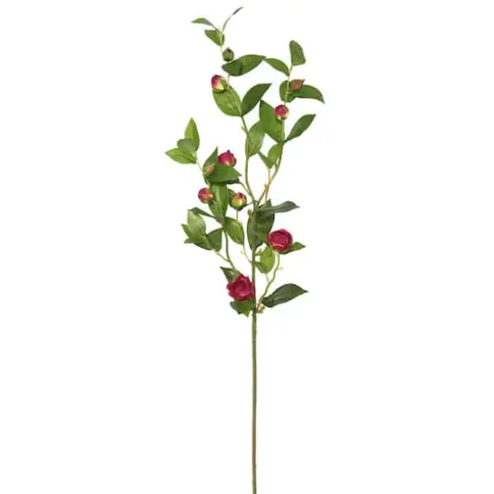 Artificial Burgundy Tea Rose Spray, 3ct. {1}
