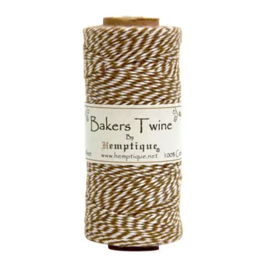 Hemptique&reg; Bakers Twine Spool Light Brown and White {1}