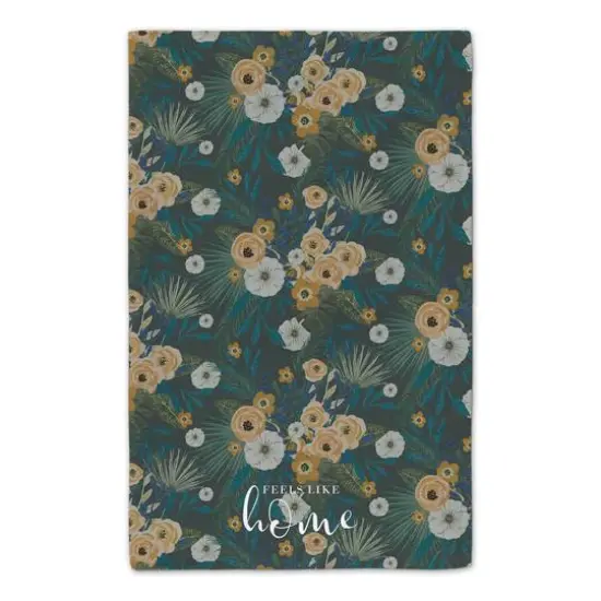 Feels Like Home Tropical Floral Tea Towel Set Green {5}
