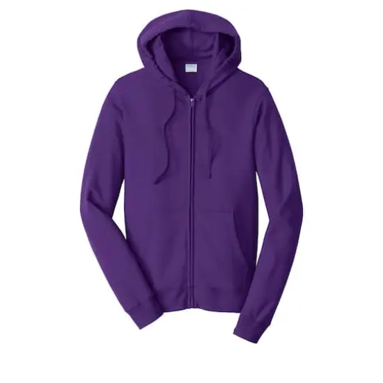 Port & Company&reg; Fan Favorite Fleece Full-Zip Hooded Sweatshirt Team Purple {1}