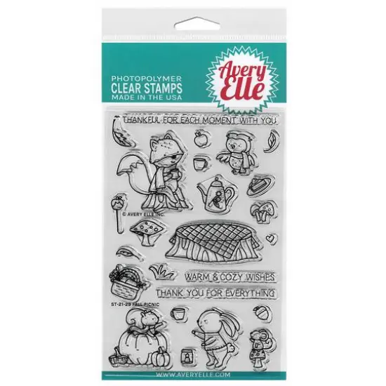 Avery Elle Fall Picnic Clear Stamp Set {1}