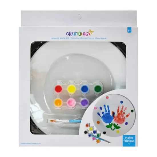 Color Your Own Ceramic Plate Kit by Creatology&trade; {3}