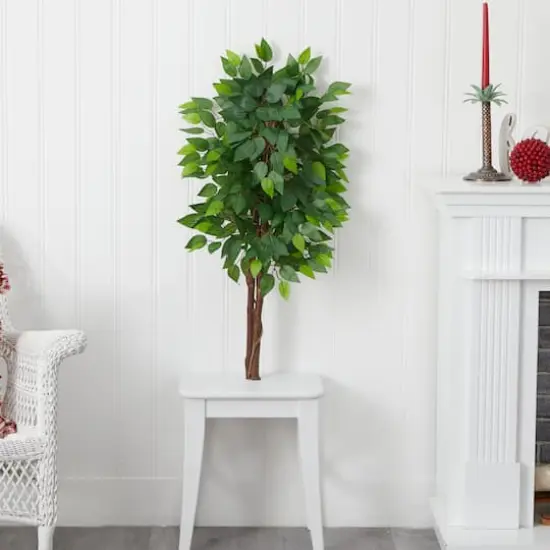 3ft. Artificial Double Trunk Ficus Tree {4}