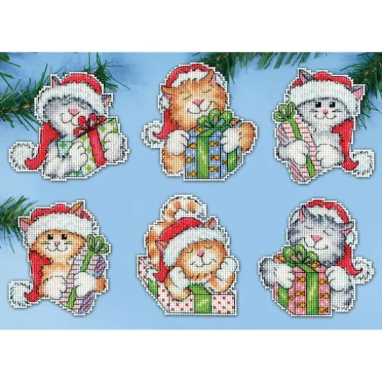 Design Works&trade; Cats Plastic Canvas Ornament Kit {4}