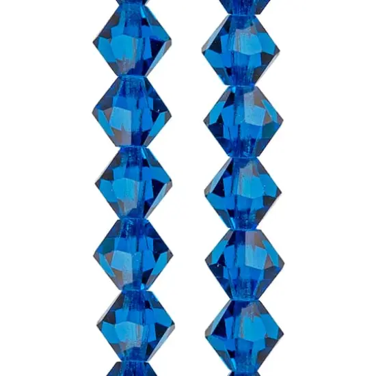 Preciosa Glass Crystal Bicone Beads, 6mm by Bead Landing&trade; Aqua Bohemica AB {1}