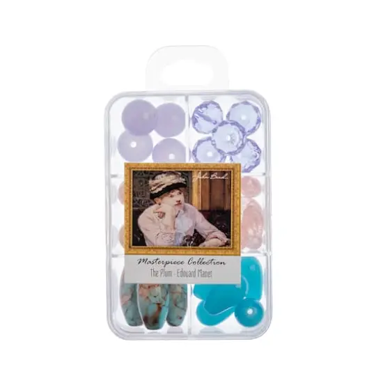 John Bead Masterpiece Collection Glass Bead Box Mix The Plum/Edouard Manet {1}
