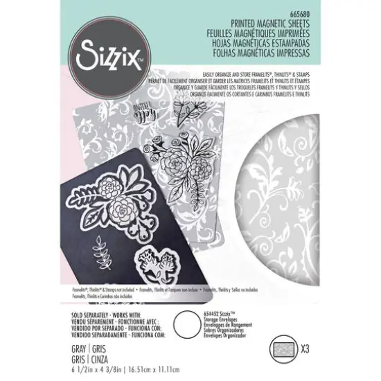 Sizzix&trade; Printed Magnetic Sheets, 6.5" x 4.375" {1}