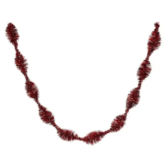 6ft. Red Wavy Tinsel Garland by Ashland&reg; {1}