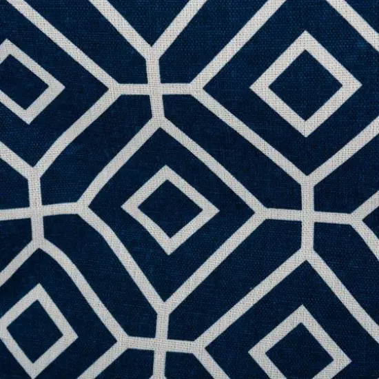 DII&reg; Large Stained Glass Print Rectangular Bin Navy {5}