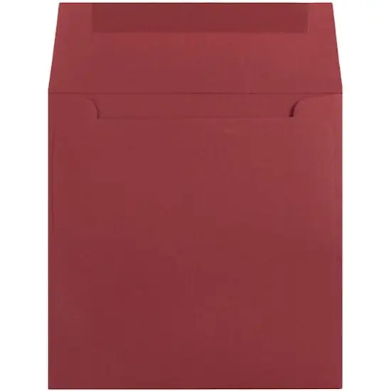 JAM Paper 6" Square Colored Invitation Envelopes, 25ct. Dark Red {4}