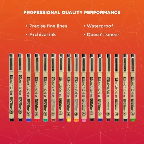 Pigma&reg; Micron&trade; 05 Fine Line 16 Piece Color Cube Set {7}