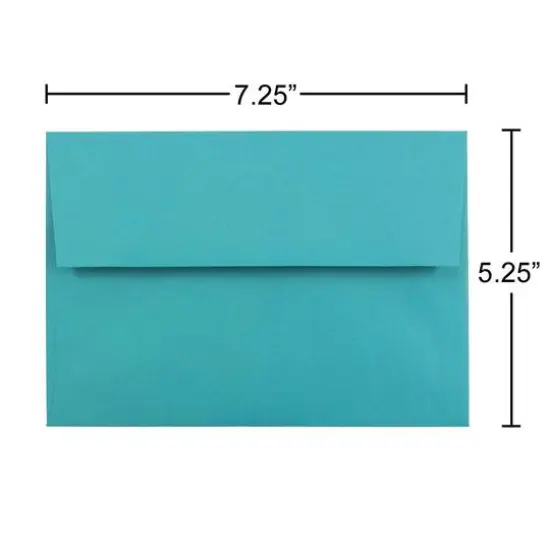 JAM Paper A7 Colored Invitation Envelopes, 50ct. Sea Blue {6}