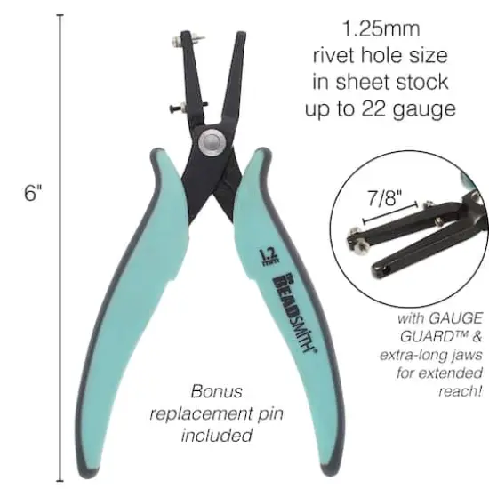 The Beadsmith&reg; 1.25MM Punch Plier with Gauge Guard {5}