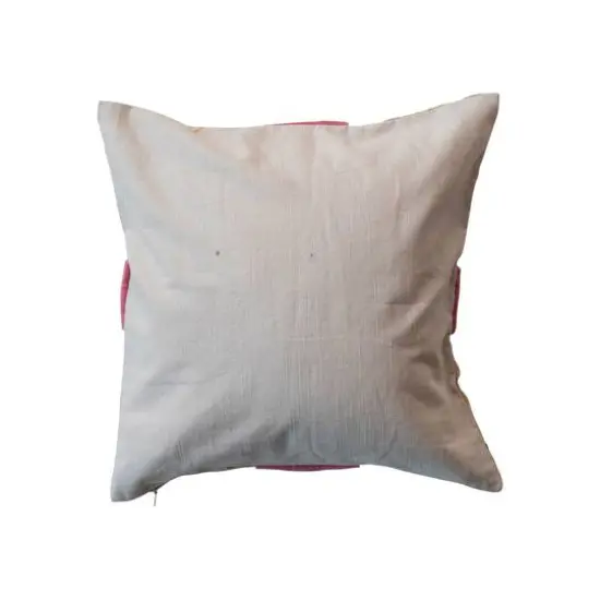 Hello Honey&reg; 16" Pink Velvet Appliqu&eacute; Bow Accent Pillow {4}