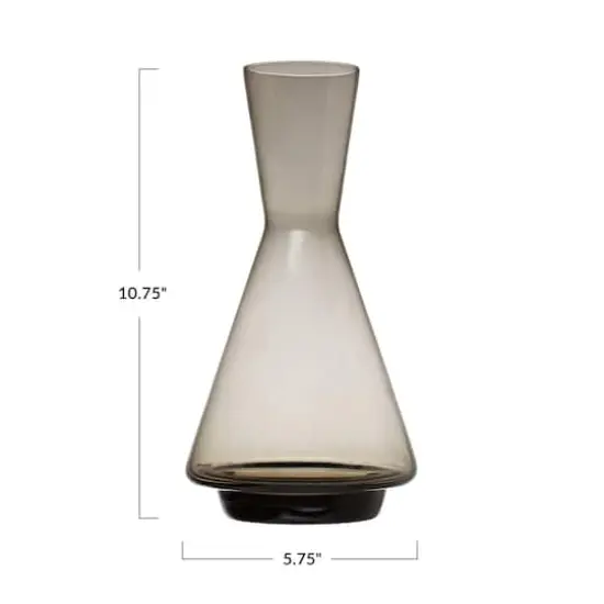 Hello Honey&reg; 40oz. Smokey Glass Wine Decanter {3}