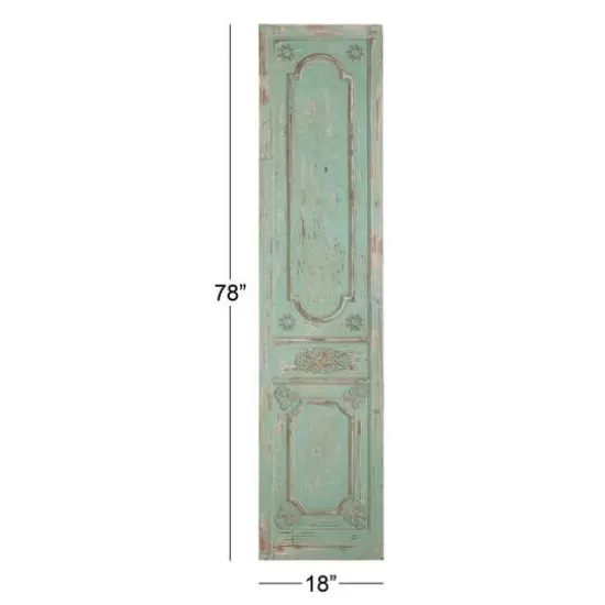 78" Green Farmhouse Floral Wood Wall D&eacute;cor {6}