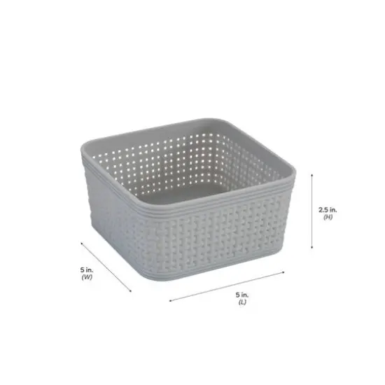 Simplify 10-Piece Organizing Basket Set Gray {8}