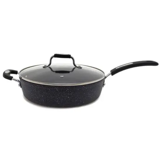 THE ROCK by Starfrit 11" Deep-Fry Pan With Lid & Bakelite Handles {1}