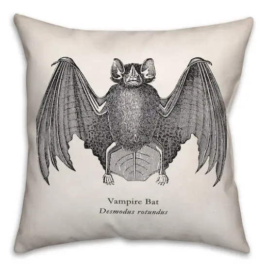 Scientific Bat Throw Pillow {1}