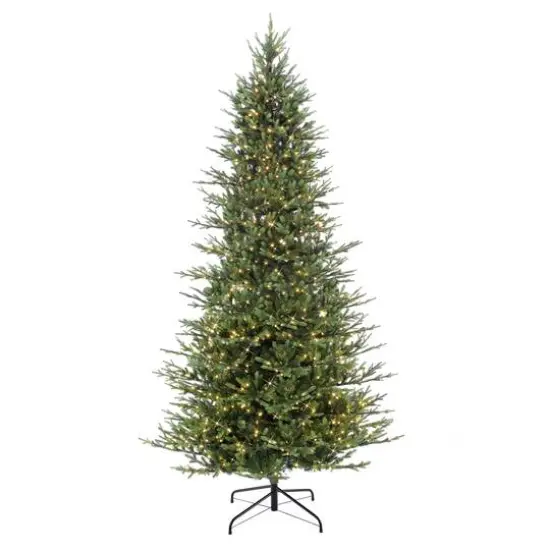 9ft. Pre-Lit Slim Balsam Fir Artificial Christmas Tree, Clear Lights {1}