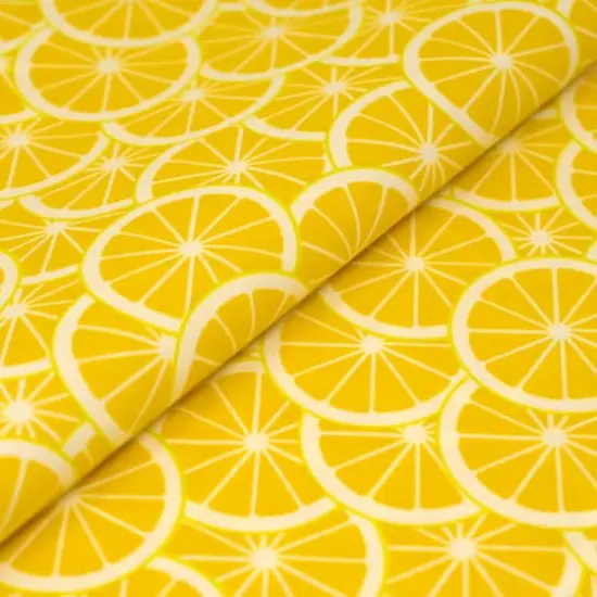 SINGER Patriotic Lemons Cotton Fabric {3}