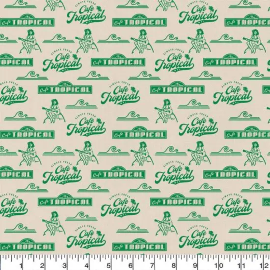 Schitt's Creek Caf&eacute; Tropical Precut Cotton Fabric {3}