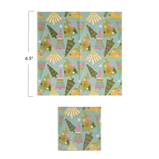 Hello Honey&reg; 6.5" Festive Christmas Tree Square Paper Napkins, 50ct. {4}