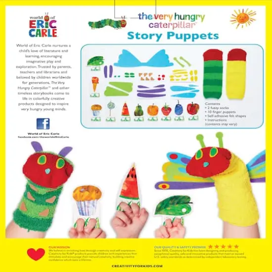 Creativity for Kids&reg; The Very Hungry Caterpillar Story Puppets {11}