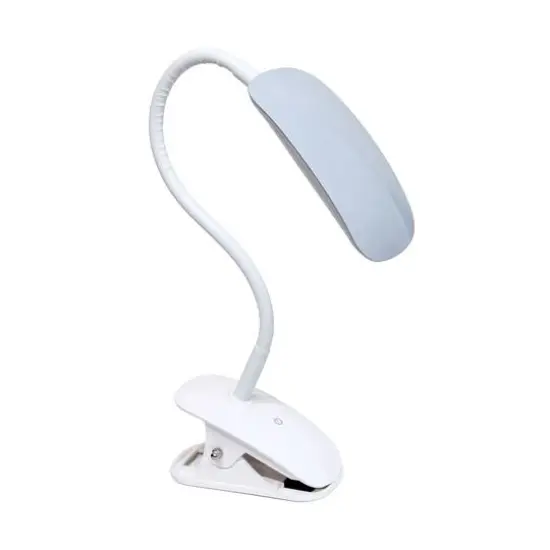 Simple Designs Flexi LED Rounded Clip Light White/Gray {13}