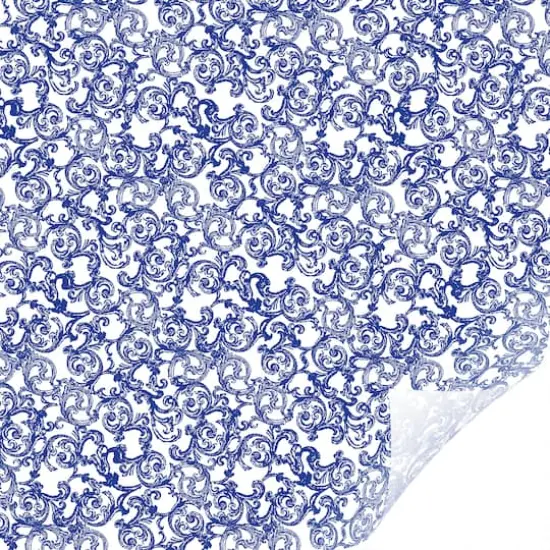 Cricut&reg; Filigree Patterned Premium Vinyl&trade; Blue Removable Sampler {5}