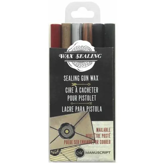 Manuscript Wax Sealing Gun Wax Sticks, 6ct. Variety {1}