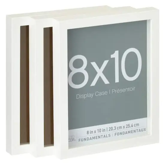 3 Pack Fundamentals 8" x 10" White Shadow Boxes by Studio D&eacute;cor&reg; {1}