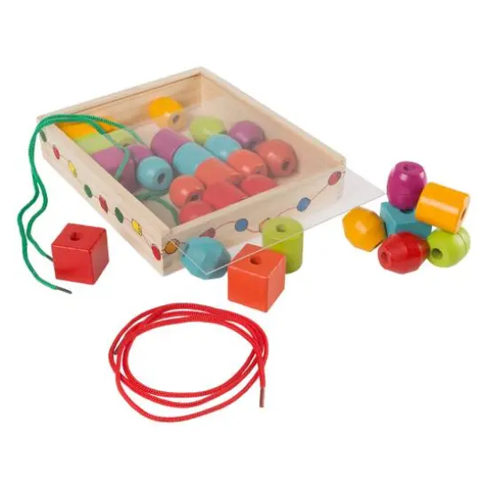 Toy Time Kids Bead & String Lacing Toy Set {5}