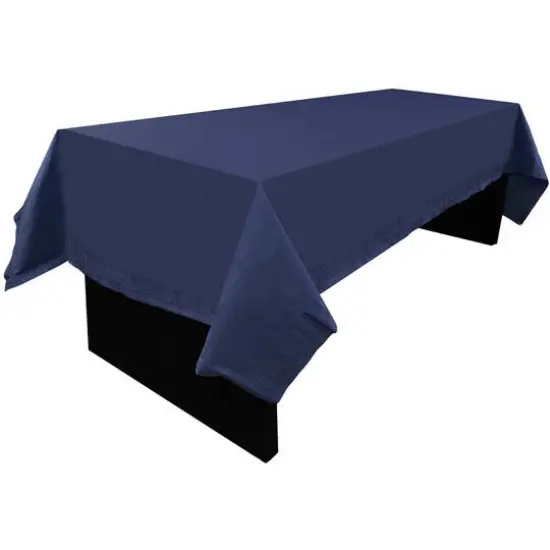 JAM Paper 108" Rectangular Plastic Lined Paper Table Cover Navy Blue {5}