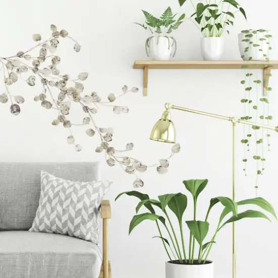 RoomMates Silver Dollar Branch Peel & Stick Giant Wall Decal {4}