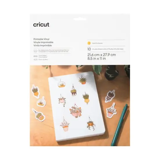 Cricut&reg; Gold Printable Vinyl, 10ct. {1}