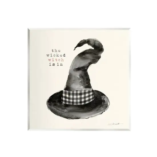 Stupell Industries The Wicked Witch Is In Halloween Wall Plaque Art {1}