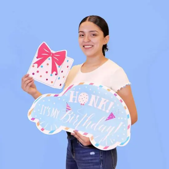 Kate Aspen&reg; Rainbow Birthday Yard Sign Set {7}