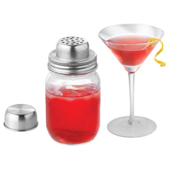 Starfrit Cocktail Shaker Lid & Pourer for Mason Jars {5}