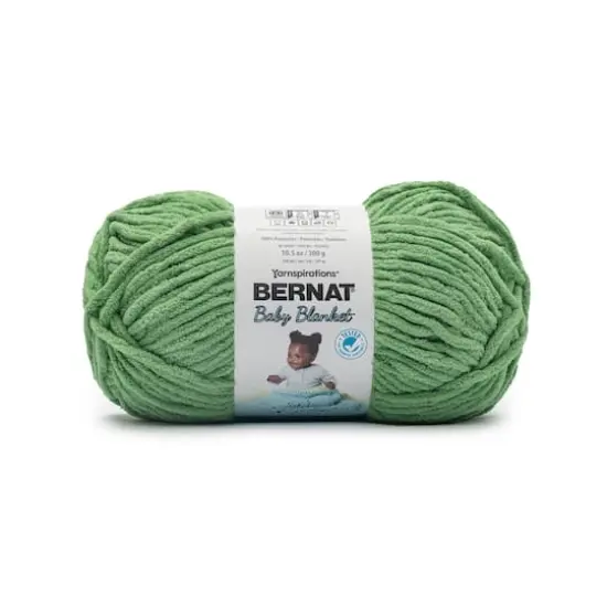 4 Pack Bernat&reg; Baby Blanket&trade; YarnGreen {1}