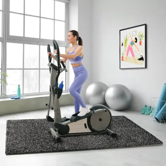 Sorbus 6ft. Blue Exercise Mat Tile Set {5}