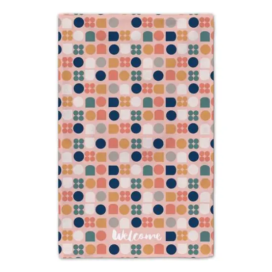 Welcome Retro Shapes Tea Towel Set {5}