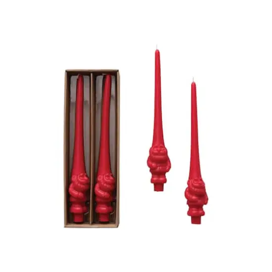 Hello Honey&reg; 12" Red Enchanted Gnome Taper Candles, 2ct. {1}